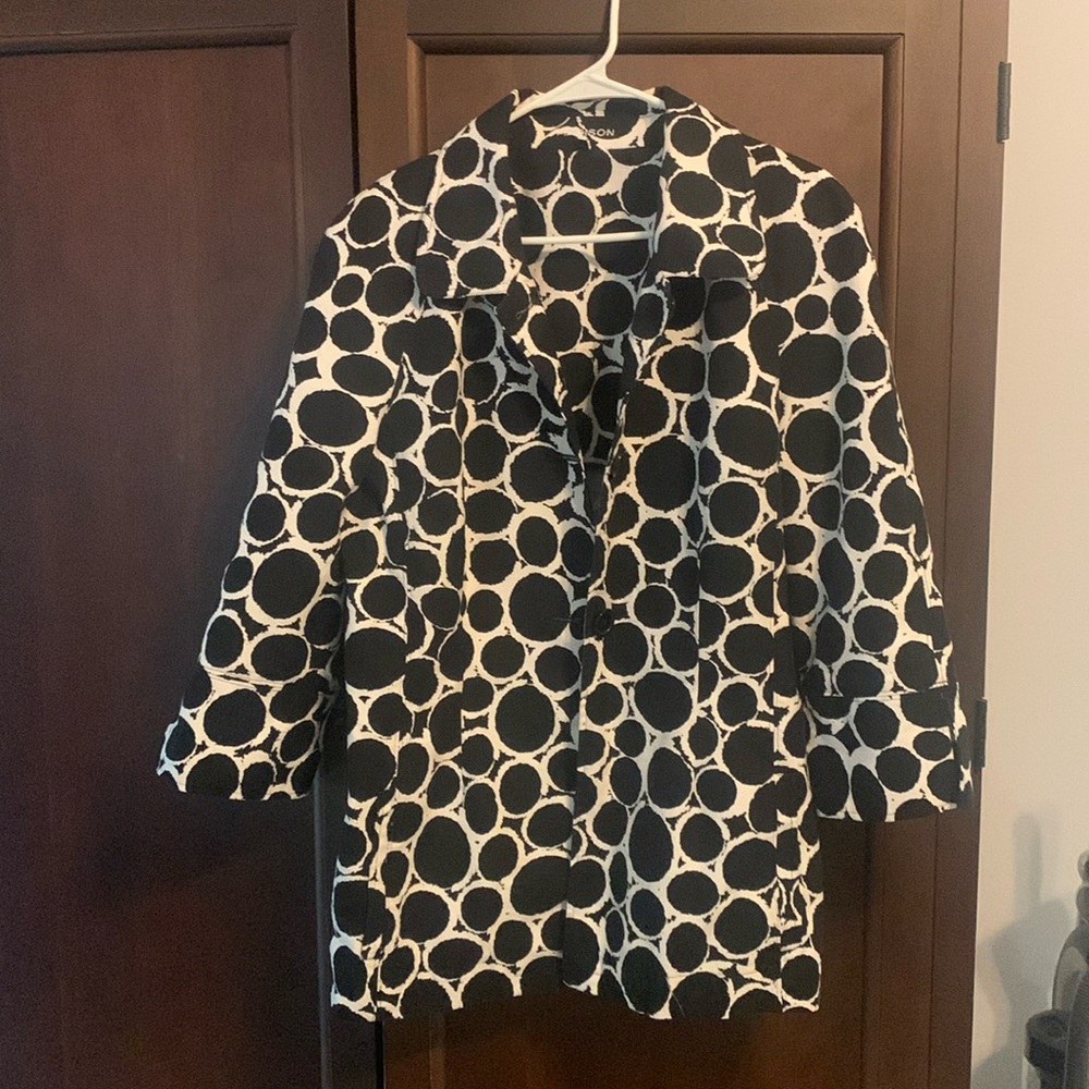 Black and white jacket